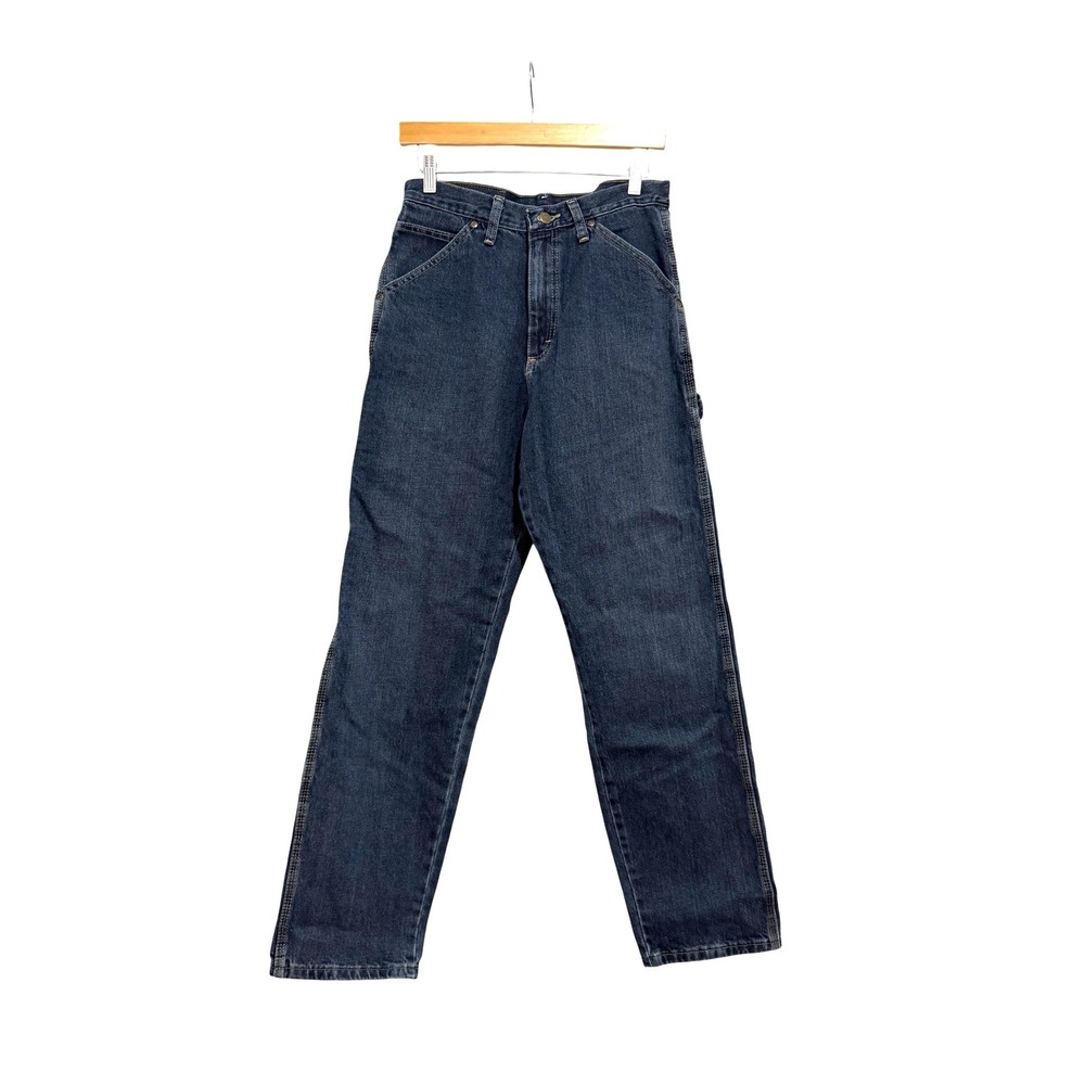 Wrangler Rugged Wear Carpenter Jeans Mens 30x32 Dark Wash Blue Relaxed Fit NEW